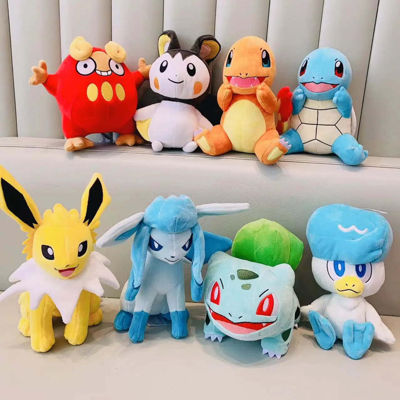 Stuffed Animals Plush Toy Espeon Quaxly Eevee Emolga Squirtle Darumaka Bulbasaur Charmander Anime Figure Peluche Toys Stuffed Animals Plush Toy Espeon Quaxly Eevee Emolga Squirtle Darumaka Bulbasaur Charmander Anime Figure Peluche Toys